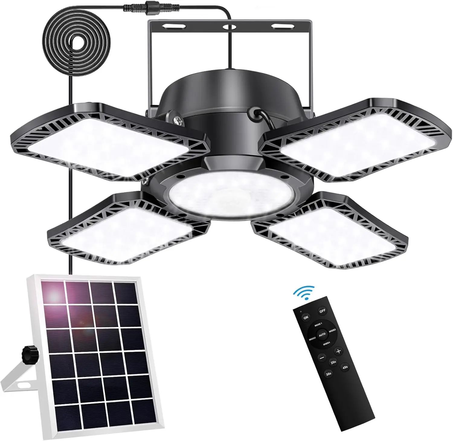 

Солнечный навесной светильник 176LED, датчик движения, 5 режимов, дистанционное управление, для использования в помещении и на открытом воздухе