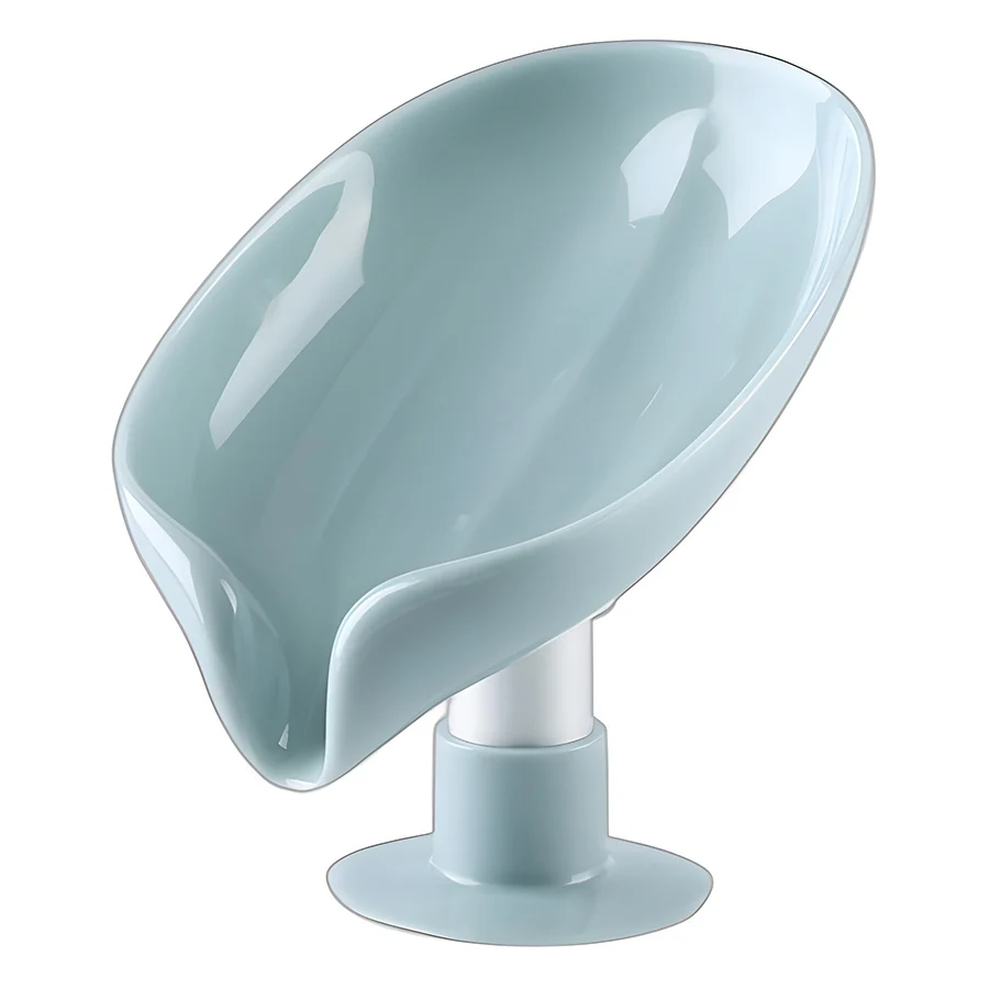 Soap Box Soap Storage Rack Home Punch-Free Suction Cup Leaf Drain Creative Soap Rack Does Not Accumulate Water Storage image 6