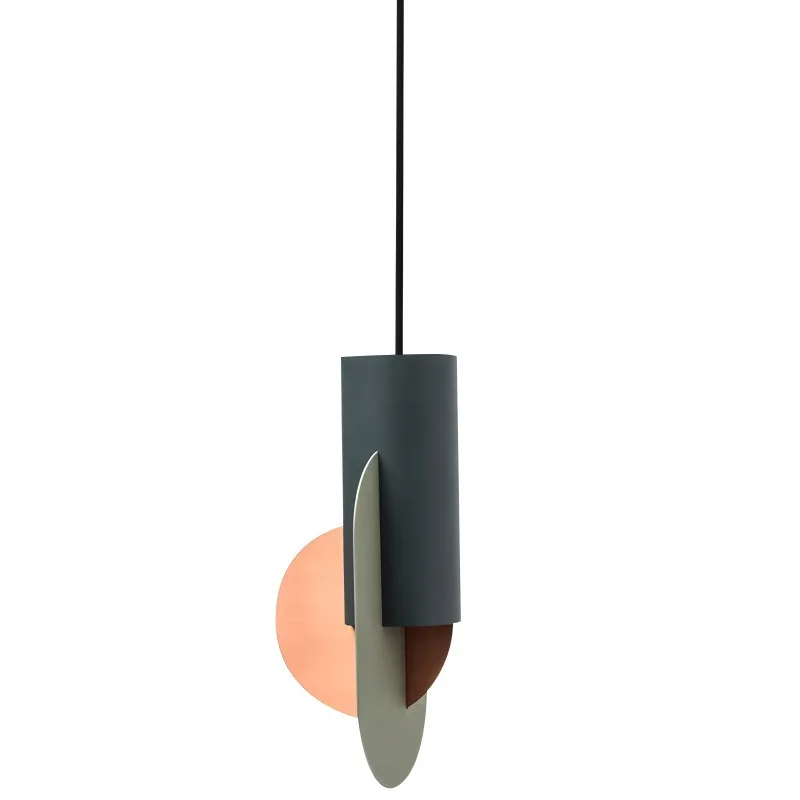 Danish Designer Pendant Lights Creative Splicing Iron Hanglamp Dining Room Bedroom Nordic Home Decor Luminaire Suspension Lamps