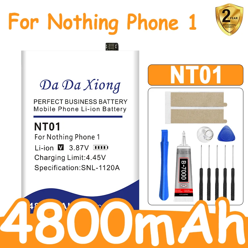 100% New Battery 4500mAh NT01 For Nothing phone NT01 Nothing phone 1 one Batteries