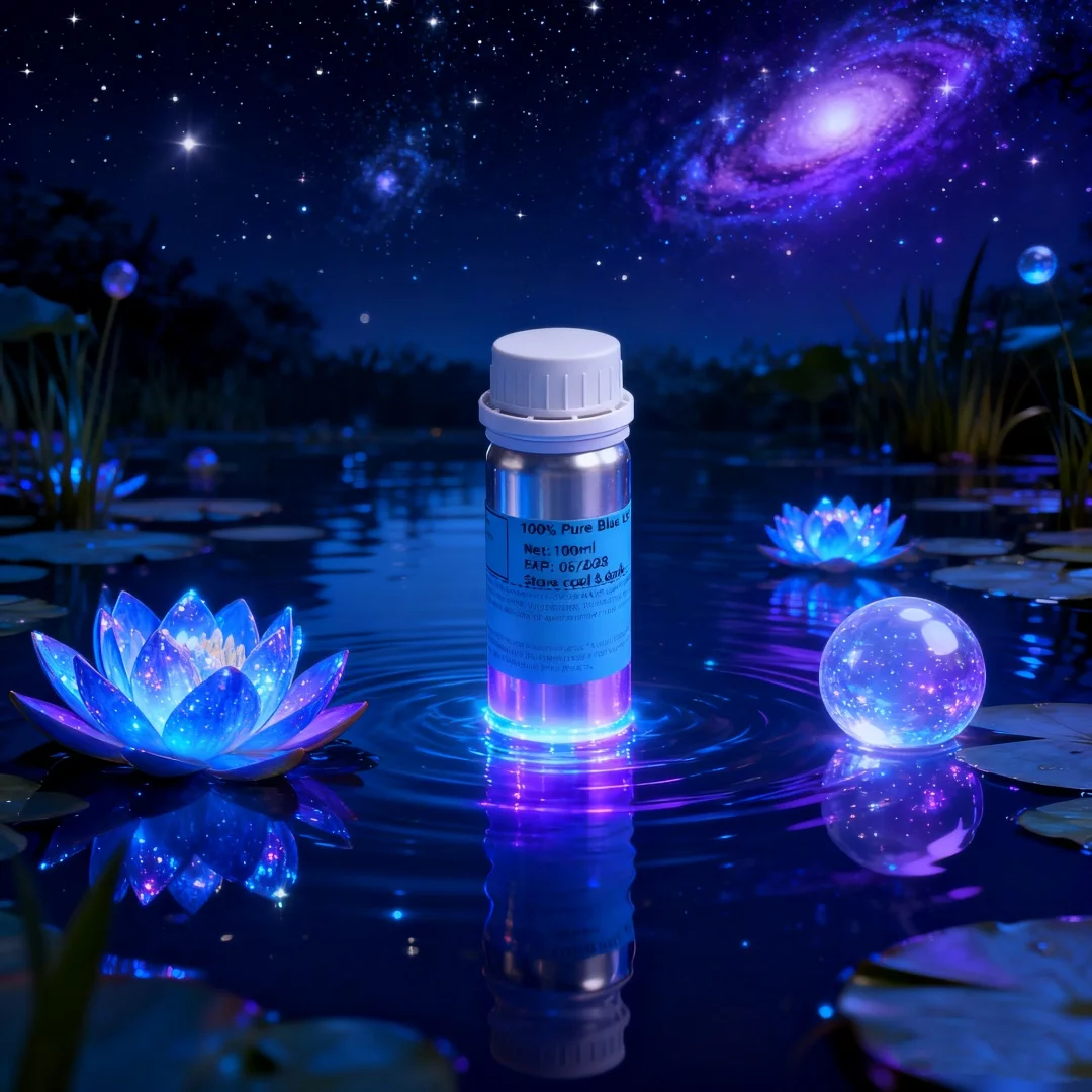 Aromatherapy Natural Blue Lotus Oil For Deep Sleep & Relax Pressure, Purifying Skin Care & Home Perfume Soap Candle Making