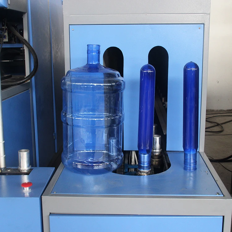 Venta directa de fábrica, semiautomática/manual, cubo de 5 galones, máquina para fabricar botellas de agua de 19 litros y 20 litros