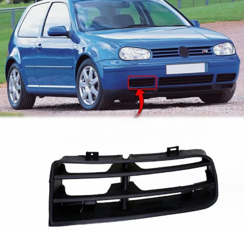 

Front Bumper Lower Grill Fog Light Grille Frame Cover Plastic Black For Volkswagen Golf Mk4 1998 -2004 Exterior Car Accessories