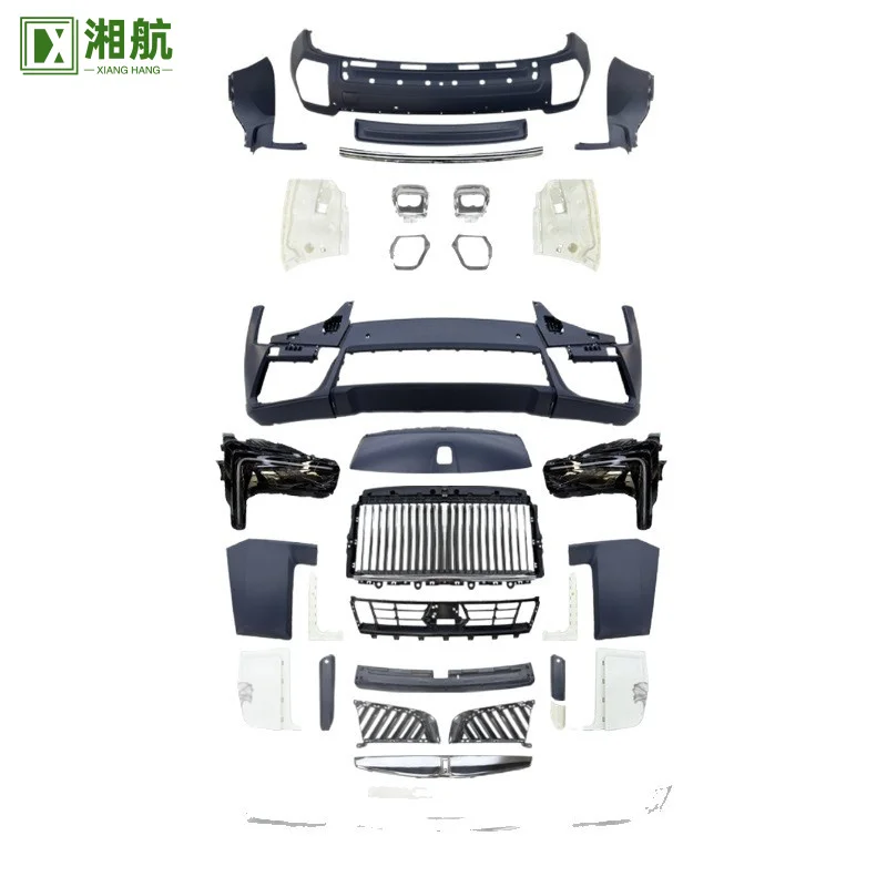 Suitable for  19-24 Range Rover Velar Upgrade to 25 Model Front Bumper Grille Headlights Rear Bumper Rear Lip Tail Diffuser Old