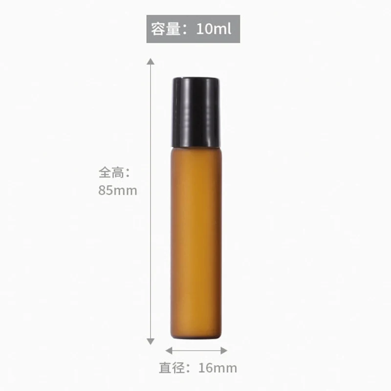 10-50Pcs 3/5/10Ml ตัวอย่าง Test Essential น้ำมันขวดลูกกลิ้งบอลโลหะ Amber บางขวดแก้วขวดช่องทางและเข็มฉีดยา