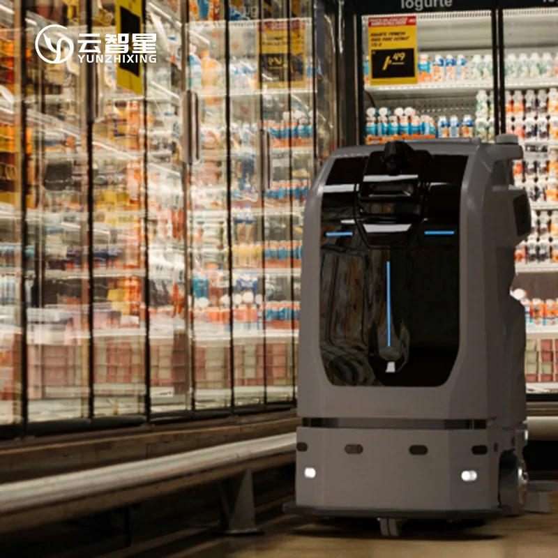 Macchina multifunzionale automatica del supermercato industriale commerciale della fabbrica del robot di pulizia della lavatrice interna di grandi dimensioni personalizzata