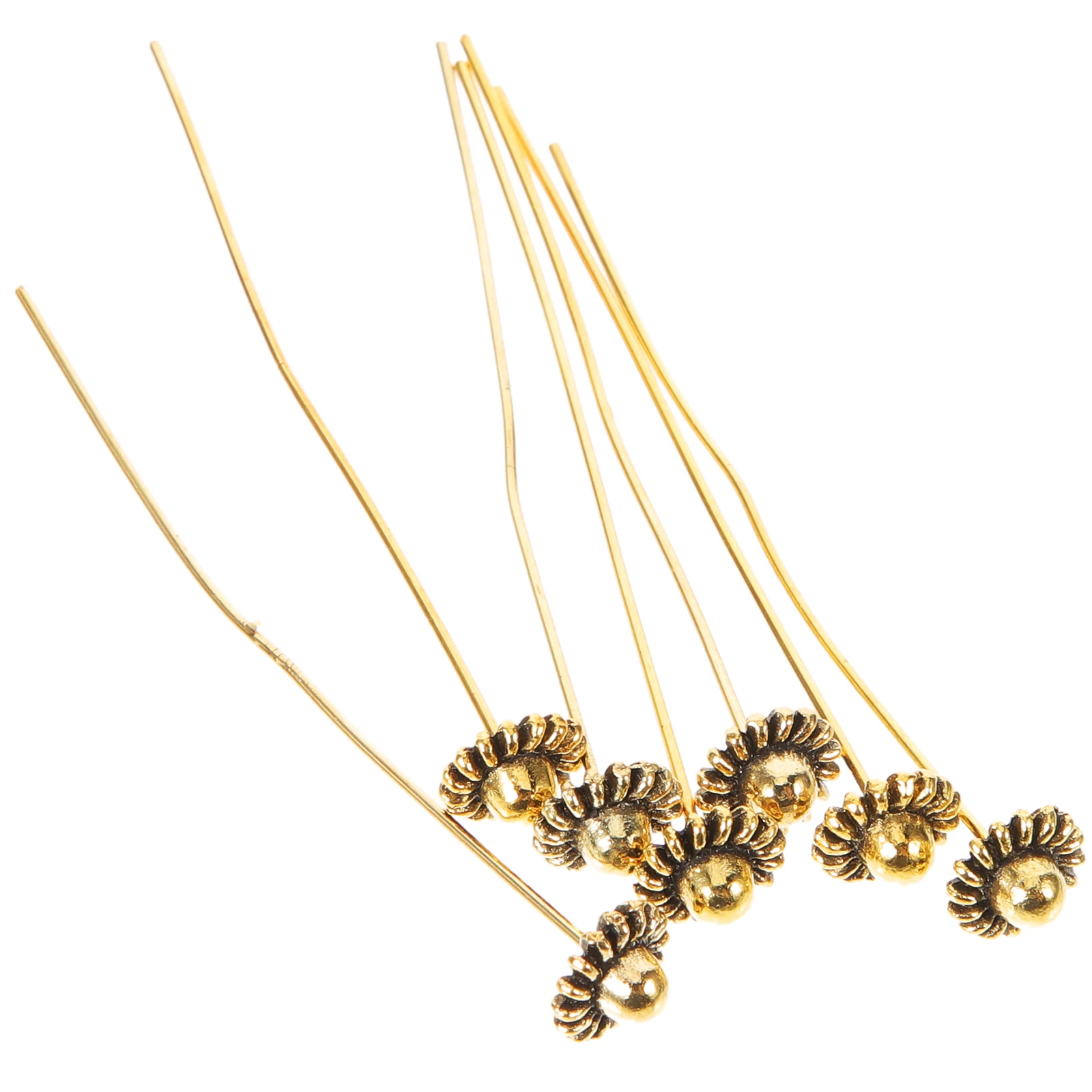 

Alloy Flower Pins Beading Needles Bead Needle Copper DIY Jewelry Making Supplies Golden 1 Pack Bead Threader Tools
