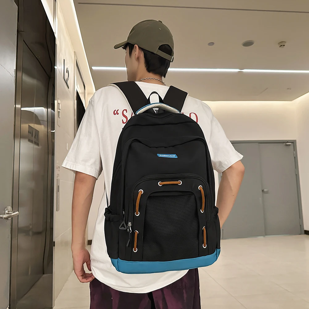 حقيبة ظهر مدرسية ذات سعة كبيرة حقيبة سفر كاجوال من النايلون حقيبة مدرسية هدية جديدة متعددة الاستخدامات للرجال والنساء حقيبة نجاة خارجية