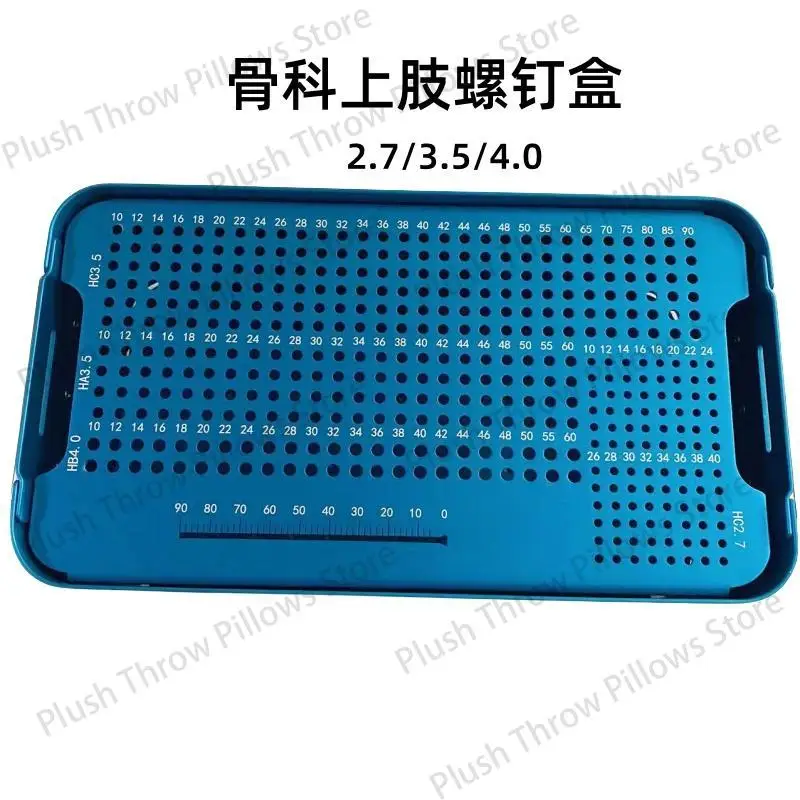 صندوق لولبي لتقويم العظام 2.7/3 5/4.0 صندوق لولبي للطرف العلوي، صندوق تخزين لولبي 0-90 مم #5