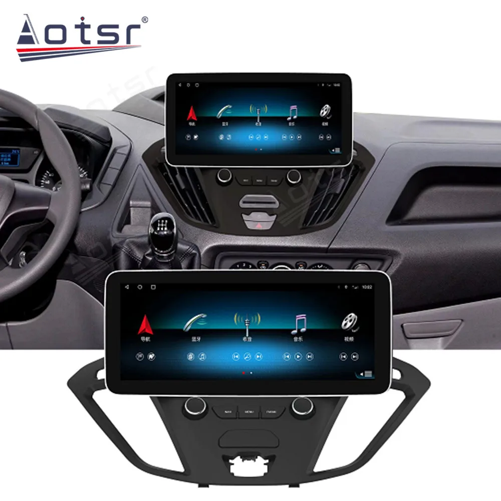 12.3 inch android 13 Car Radio Multimedia Player For Ford Transit 2017 2018 2019 Tourneo 2016-2020 Auto GPS Navi 2Din Head Unit