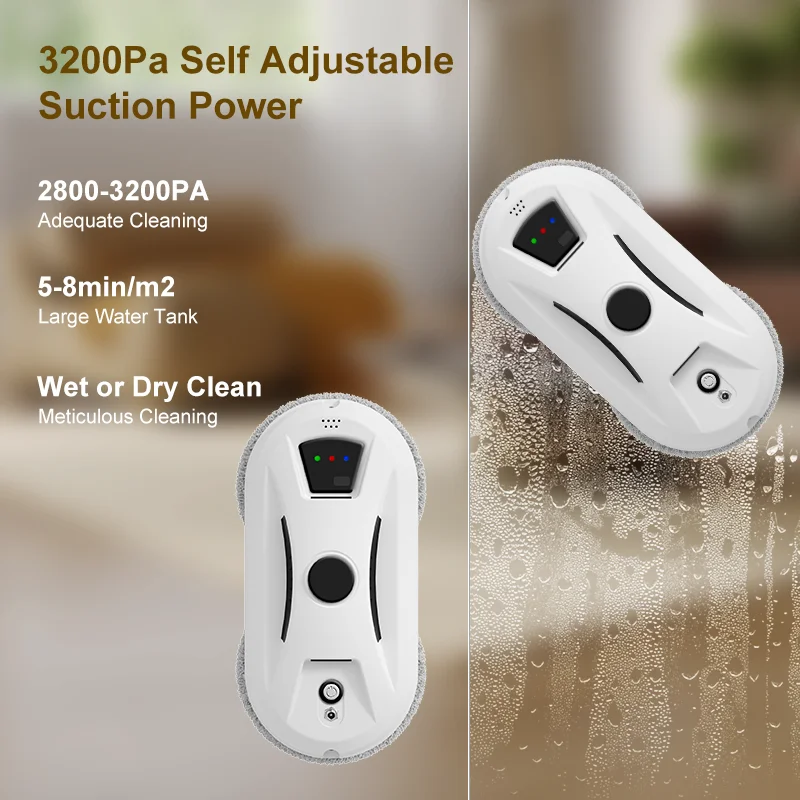 Robotic window cleaner/vacuum cleaner, intelligent household appliance, automatic cleaning device for glass windows