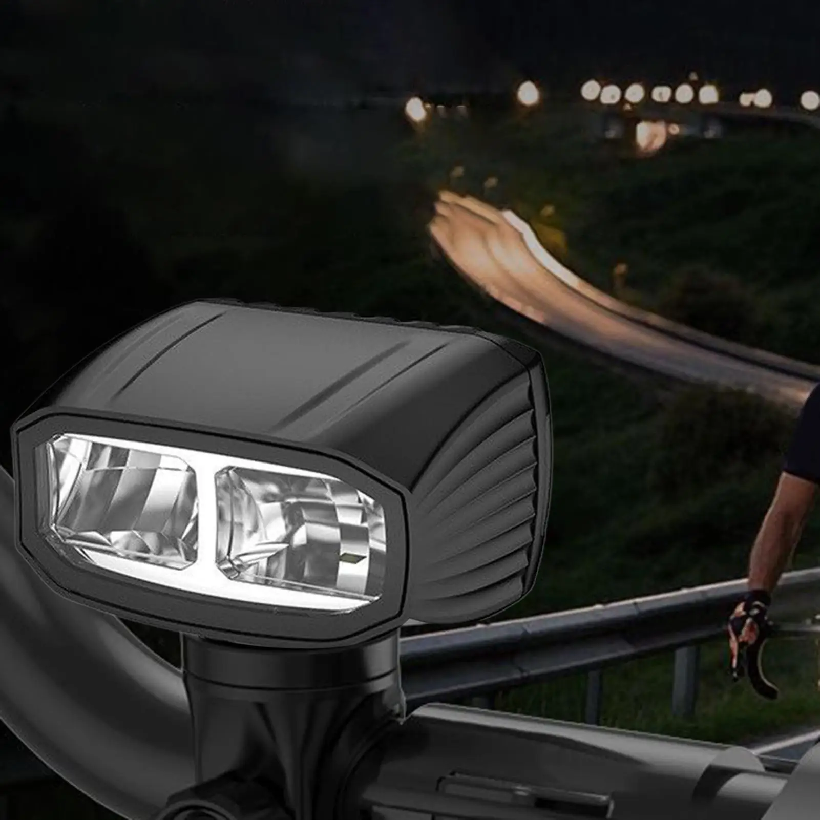 

LED Bike Lights Rechargeable Front Headlight 4 Lighting Modes Waterproof Headlamp With High And Low Beam For Riding Outdoor City