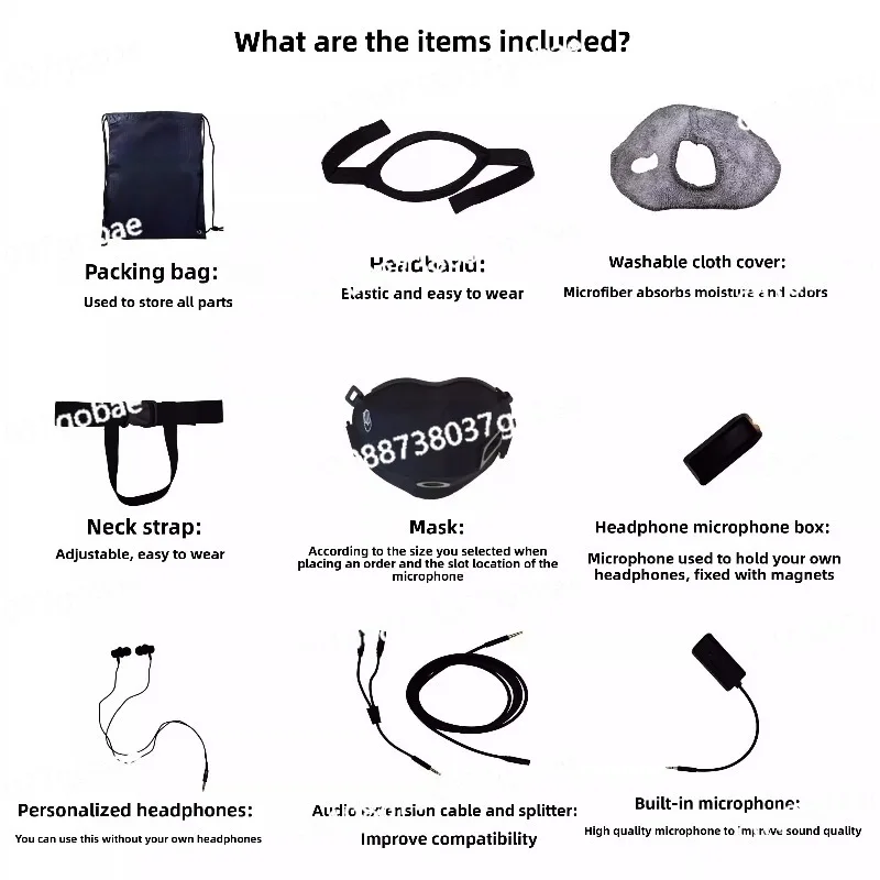 

Звукоизоляционная и шумопоглощающая якорная маска, CS с наушниками с микрофоном, подходящая для киберспорта, прямой потоковой пения, практики