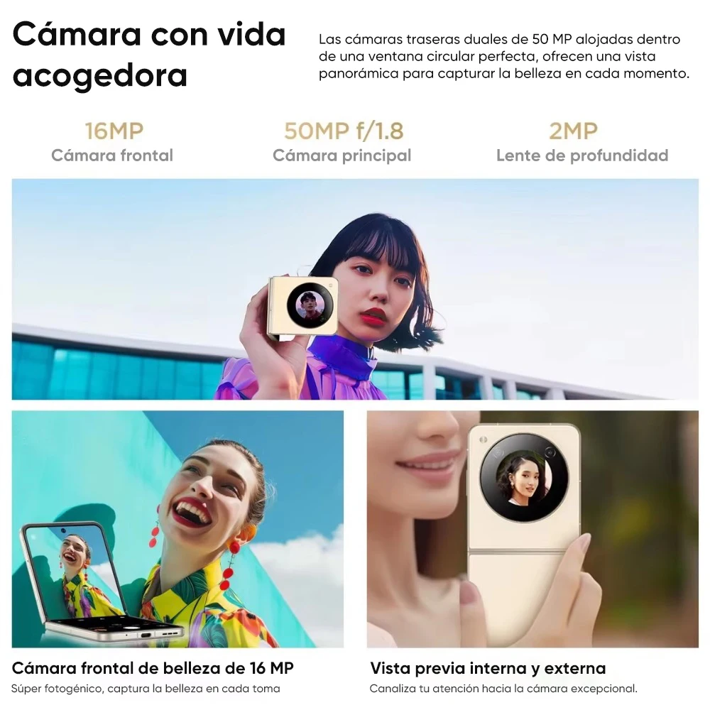 الإصدار العالمي Nubia Flip 5G هاتف ذكي قابل للطي أندرويد 13 6.9 "120 هرتز OLED شاشة مطوية 50MP AI كاميرا مزدوجة 33 واط شحن سريع