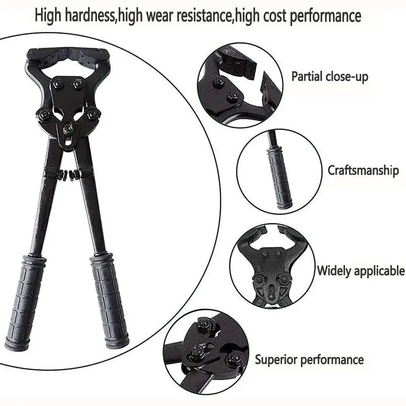 Hoof Nippers Goat Hoof Trimmer Multifunction Horse Clippers Black Carbon Steel Hoof Trimmers For Goats Sheep Horses