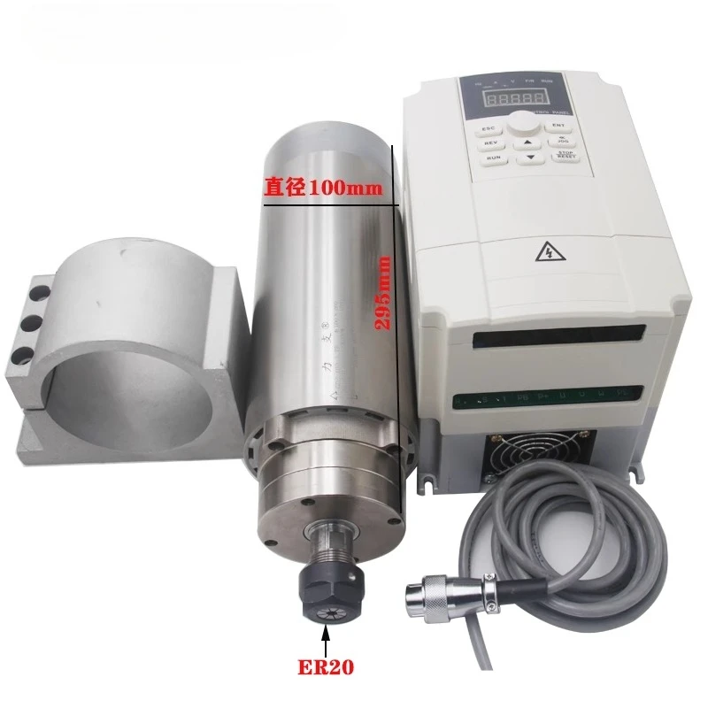 

Набор двигателей электрического шпинделя гравировального станка 800W1,5/2,2/5,5KW, бесщеточный высокоскоростной двигатель, силовая головка