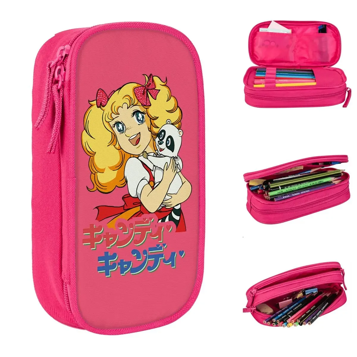 

Candy Candy Anime 80s Kawaii Pencil Cases Pencil Box Pen Holder for Student Big Capacity Bag School Supplies Gifts Stationery