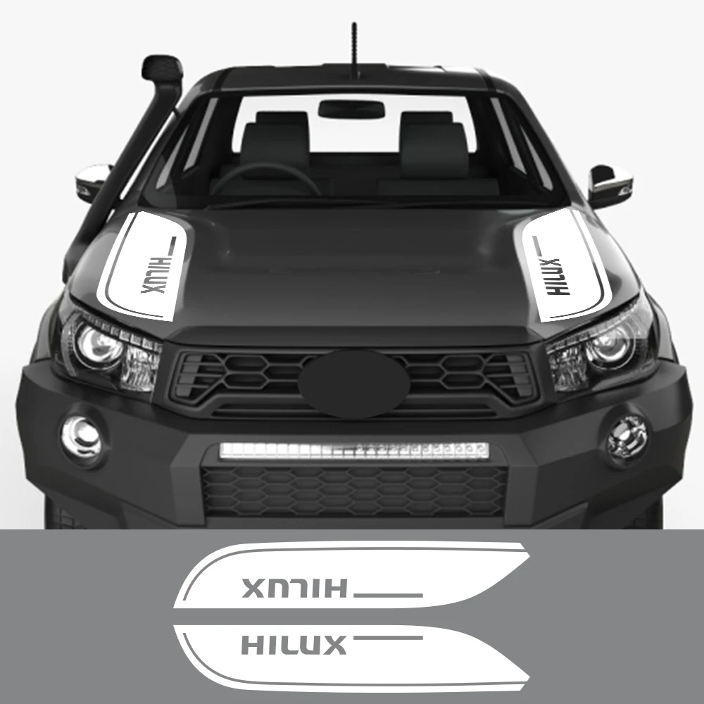 Pickup Hood Stickers For Toyota Hilux Revo Vigo 2011 2016 2017 2018 2019 Truck Vinyl Decor Cover Car Decal Auto Accessories