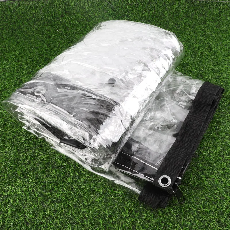 

0.35MM/0.55MM Transparent PVC Tarpaulin PVC Rainproof Cloth Garden Pergola Canvas Curtain Balcony Windows Clear Tarp Rain Cover