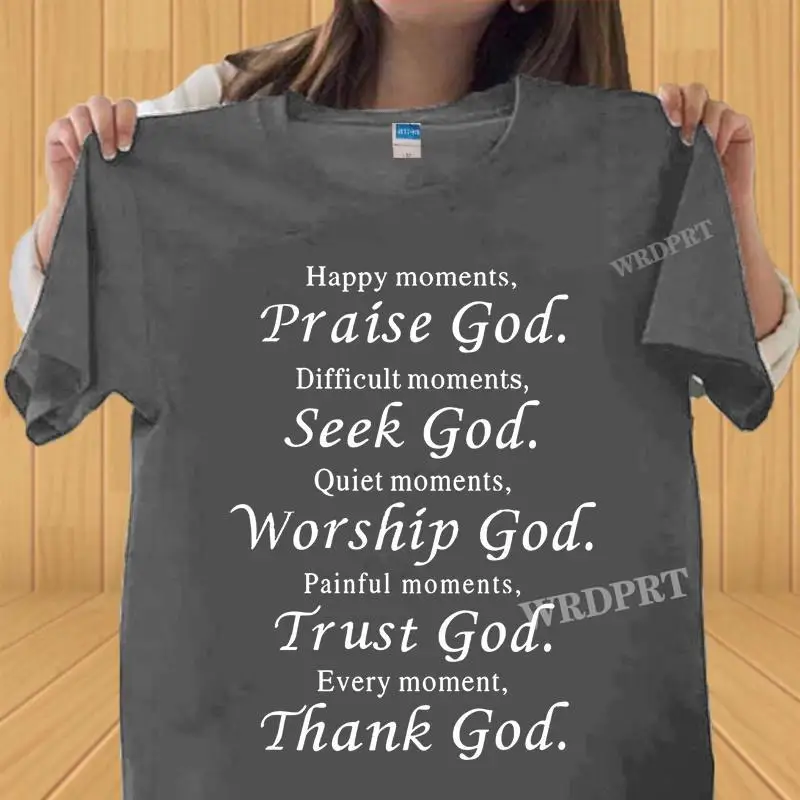 

Thanks God T-Shirts for Men/Women Unisex Plus Size Christian Faith Shirts Jesus God Shirts Gifts for Christians