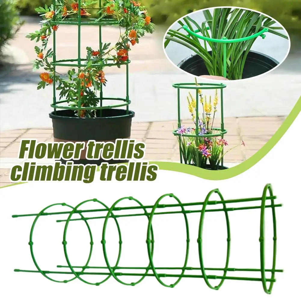 Soportes para Tomates, Columnas de Plástico para Plantas Trepadoras, Soporte para Macetas, Apilables, Torre de Tomates