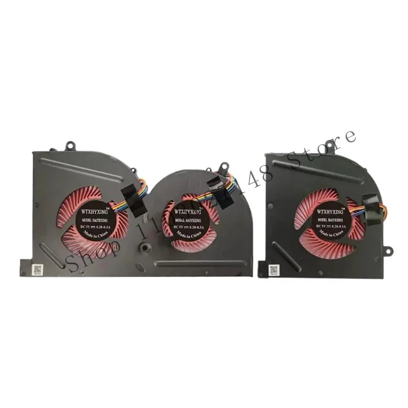 WYORESY For MSI GS63 GS63VR MS-17B1 MS-17B2 MS-17B4 MS-16K2 MS-16K3 MS-16K4 GS73 GS73VR Laptop Cooler CPU GPU Fan BS5005HS-U2F1