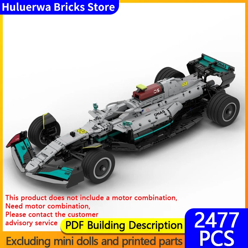 

Speed Racing Car Model MOC Building Bricks F1 W13 Formula Racing Modular Technology Gifts Holiday Assemble Children Toys Suit