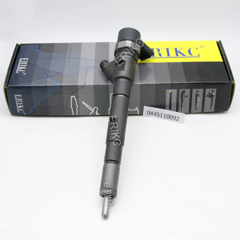 4 STÜCK 0445110092 33800-4A000 Common Rail Diesel Injektor 0445110091 Kraftstoffdüse für HUYNDAI 338004A000