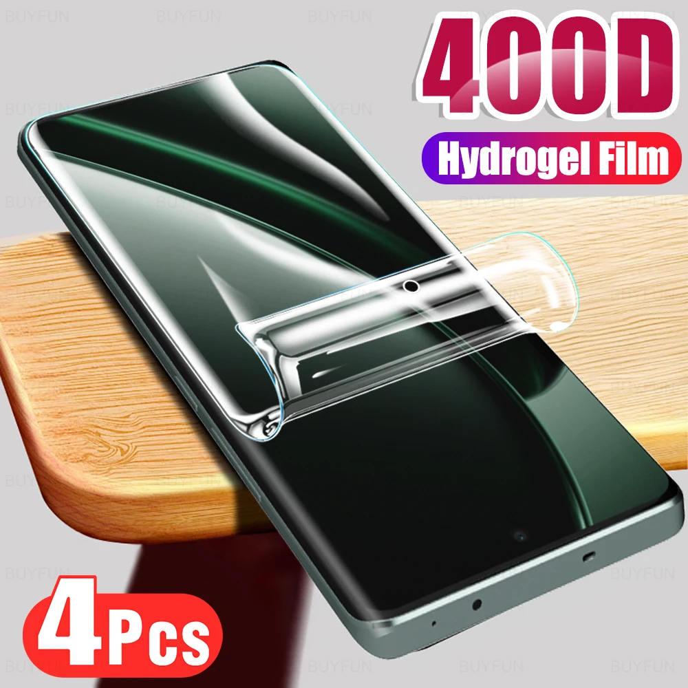 4Pcs Hydrogel Film For Realme GT 6 2024 6.78 inch Realmy GT6 6T Realmi GT6T Soft Screen Protector RealmeGT6 RealmeGT6T No Glass