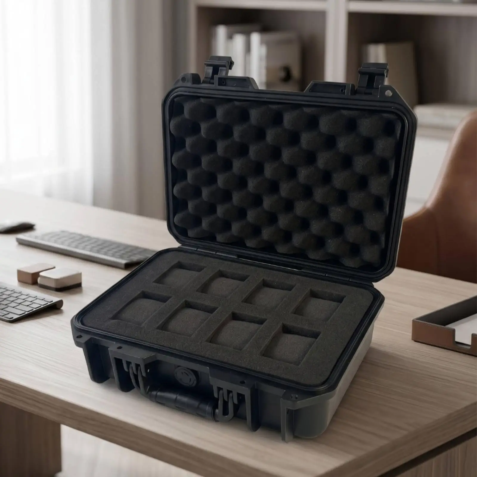 Hard Case with Safeguarding for Home Storage, Travelers, Watch Collectors
