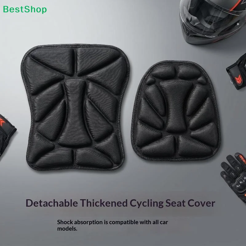 Set Motorcycle Fit For Seat Pad 3D Comfort Gel Cushion Fit For Seat Breathable Motor Universal Shock Absorbing Fit For Seat Cove