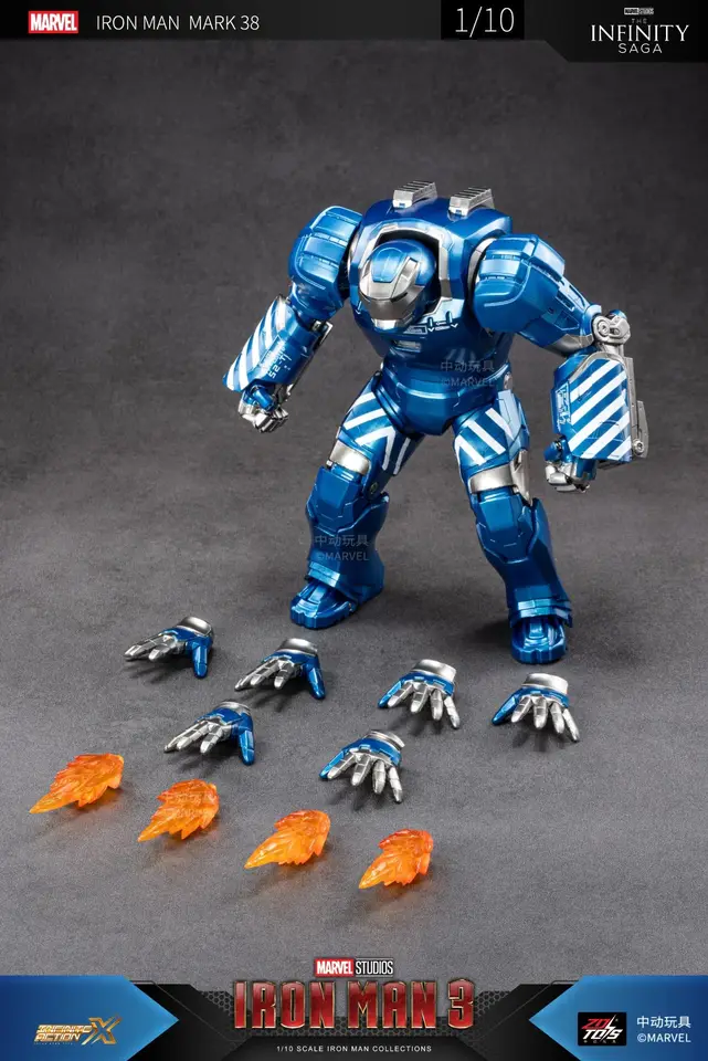 ZD Toys Marvel Avengers Iron Man MK38 Igor MK37 Hammerhead MK12