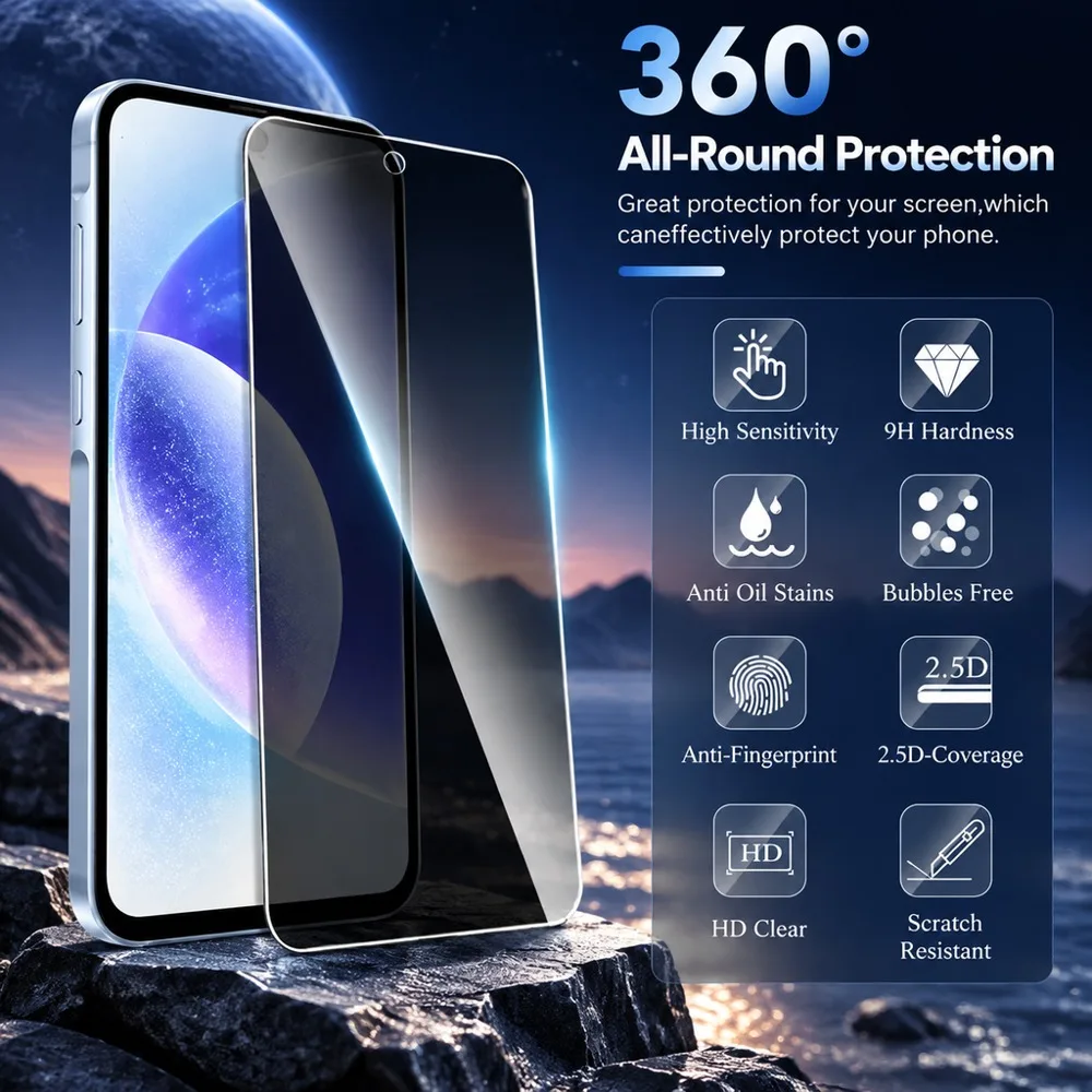 2PCS Privacy Tempered Glass For Samsung Galaxy M52 5G M53 M54 M55 M56 Screen Protector For Samsung Galaxy M11 M12 M13 M14 M15