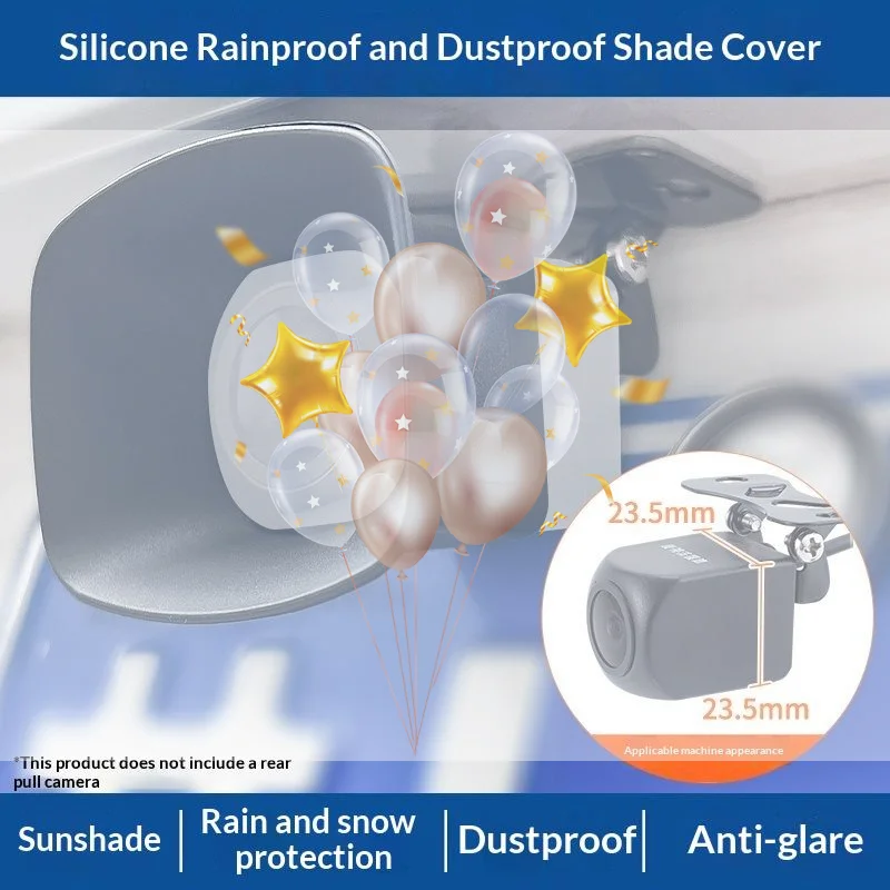 Waterproof Silicone Cover for Universal Car Rear View Camera Anti-Collision Rain Resistant Protector for Auto Accessory