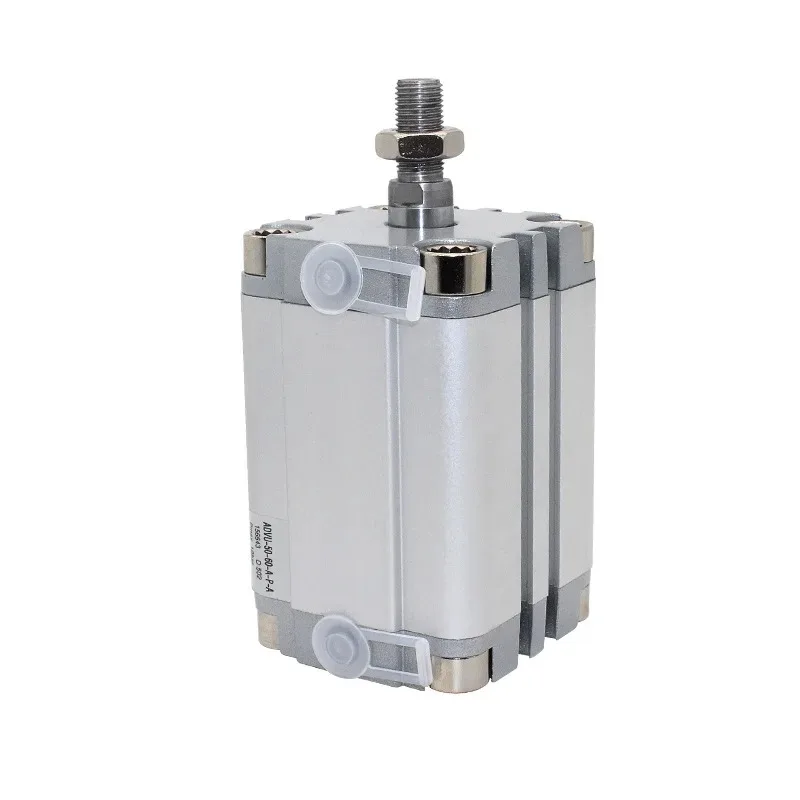 Compact thin cylinder, internal and external threads