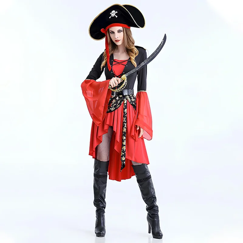 Women's Pirate Performance Costume Game orm Cosplay Sailor Suit loween Trendy Stage Outfit Fem Version Traditional ...