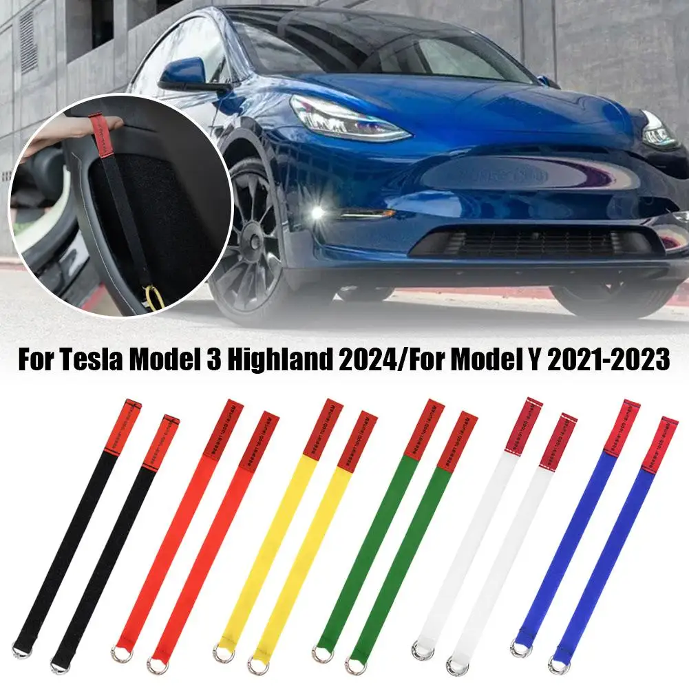 For Tesla Model Y Emergency MHandle Extended Manual Door Release Emergency Safety Pull Rope Emergency Puller Button Yellow