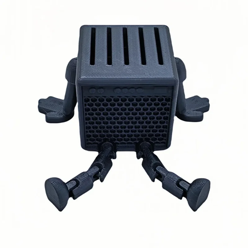 ABKV-Desktop Ornaments 3D Printed Guitar Pick Storage Box Personalized Ukulele Pick Organizer