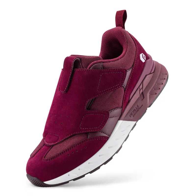 Zapatos Diabéticos para Mujer FitVille, Zapatos para Caminar de Horma Ancha con Cierre de Correa, Zapatillas Sin Cordones Ligeras y Cómodas para Pies Anchos