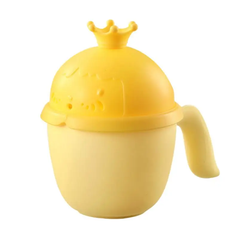 Kids Bath Tool Lovely 7 Water Outlets Shower Type Water Outlet Bath Products Crown Shape Shampoos Cups Toddle Shampoo Cup