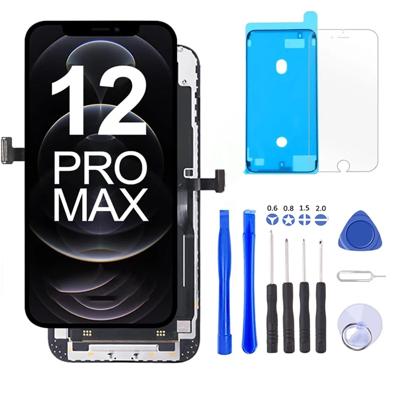 Incell for iPhone 12 Screen Replacement for iPhone 12 Pro Max 12 Mini LCD Screen Touch Screen Display Digitizer With Repair Tool