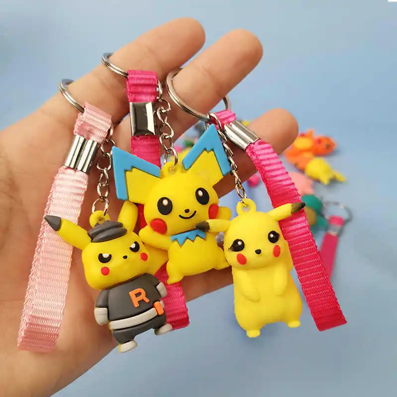 Original Pokemon Blind Box Random Anime Action Figures Pikachu Keychain Toy Bag Pendant Ornament Kids Schoolbag Decoration Gifts
