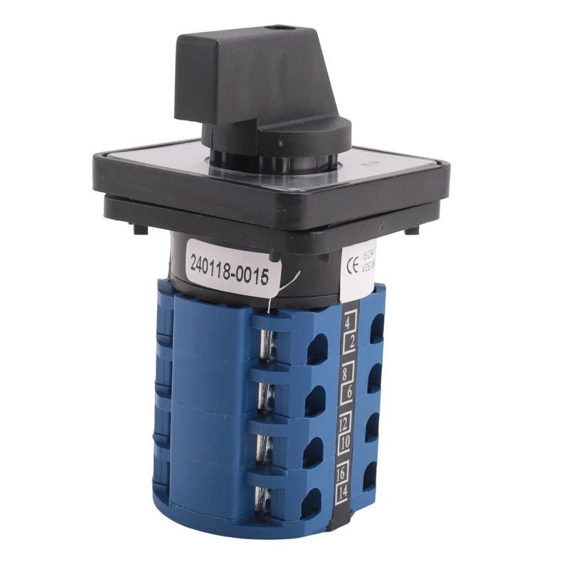 

Rotary Switch On-Off-On 3 Position 4 Phases 20A 500V Double Speed Motor Switch LW8-20