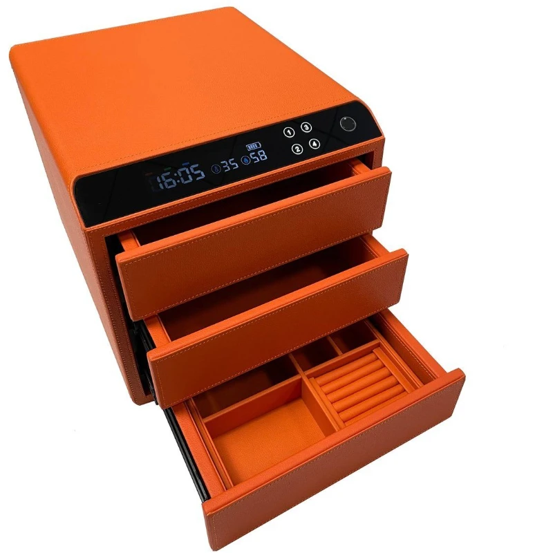 

Безопасный сейф для спальни с отпечатками пальцев, невидимые ювелирные изделия, многослойный ящик, сейф с паролем