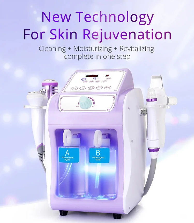 

2024 New Arrival H2O2 Hydro Skin Care Facial Microdermabrasion Aqua Peel Cleaning Equipment Water Oxygen Microcurrent Lifting