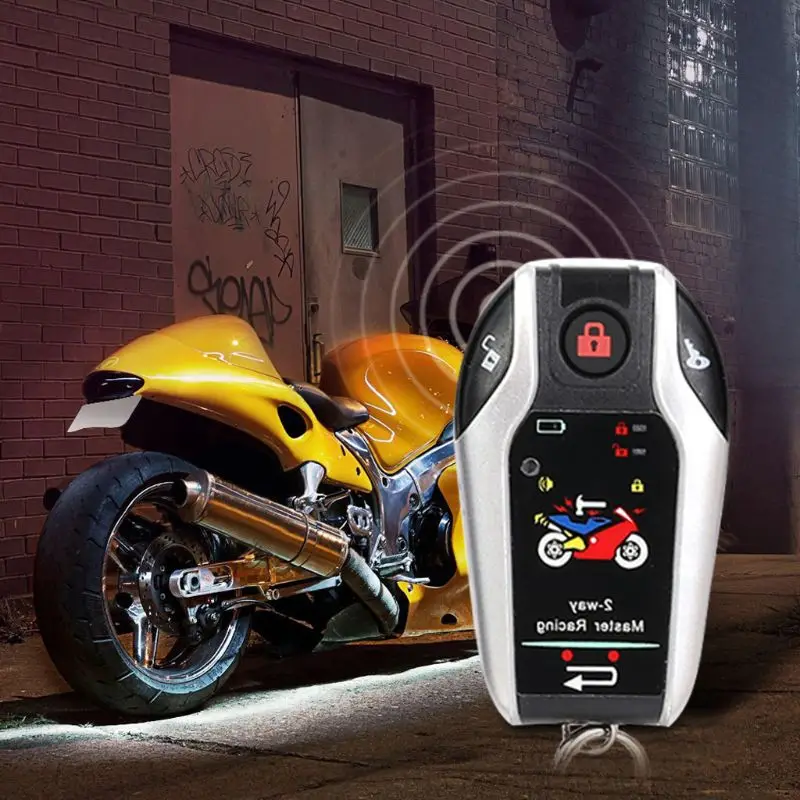 

Two Way Motorcycle Alarm Motorbike for DC 12V Anti-theft Security System Universal Scooter Moto Motor Remote Engine Start Alarms
