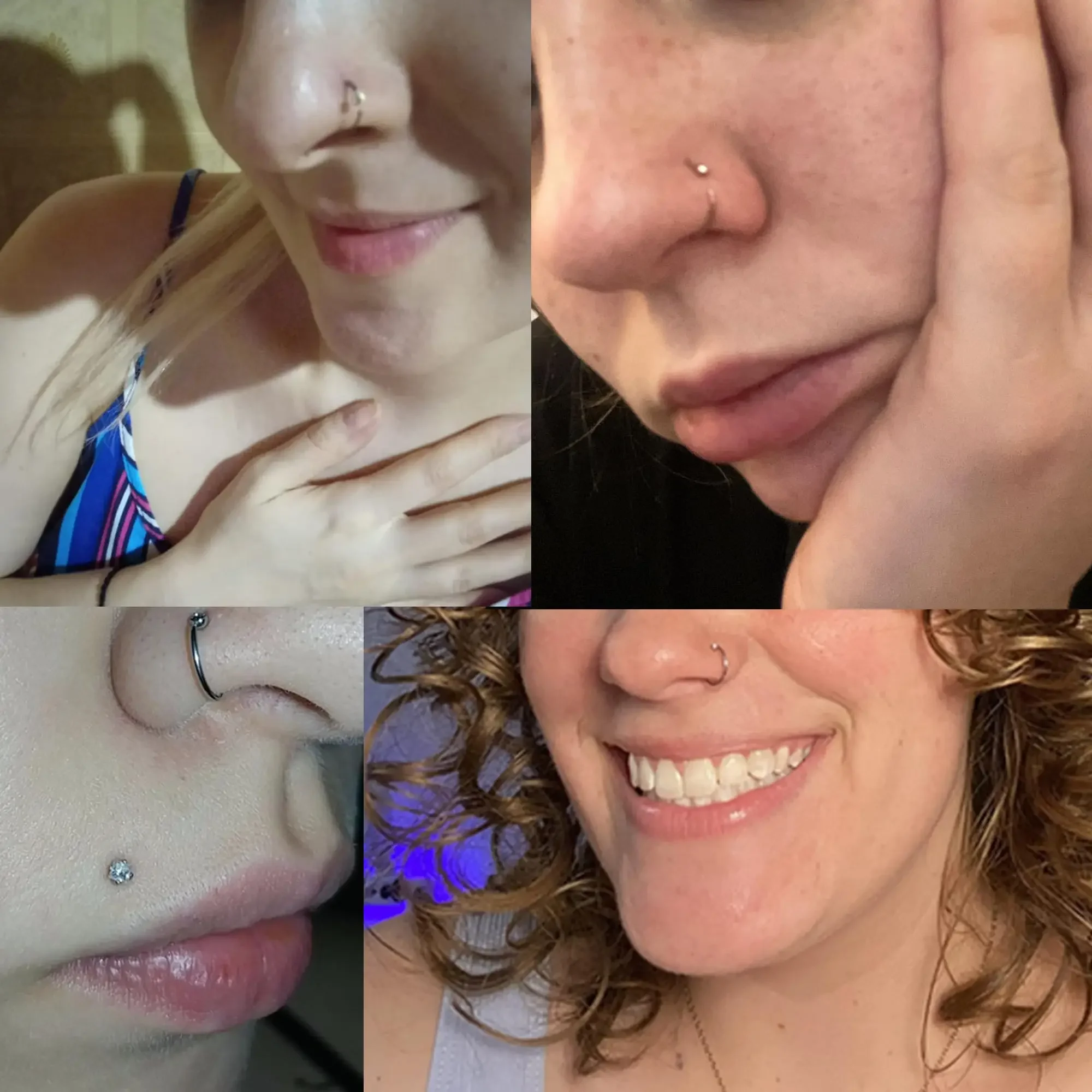 Drperfect 1pc 20G Stainless Steel Nose Rings for woman Hoop Nose Ring Earring CZ Body Ear Piercing Jewelry