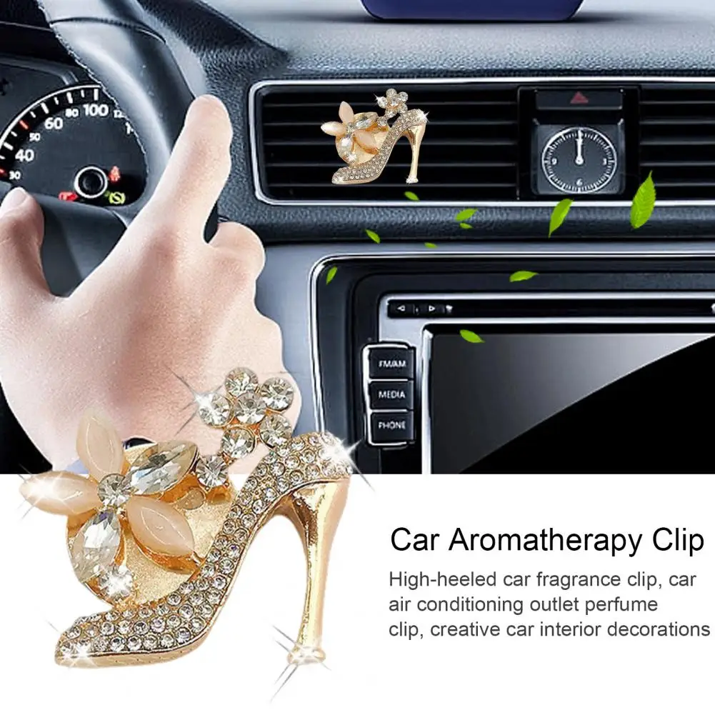 

Car Aromatherapy Clip Stylish Faux High Heel Shoe Car Air Vent Clips Easy Install Decorative Accessories for Car High Heel Car
