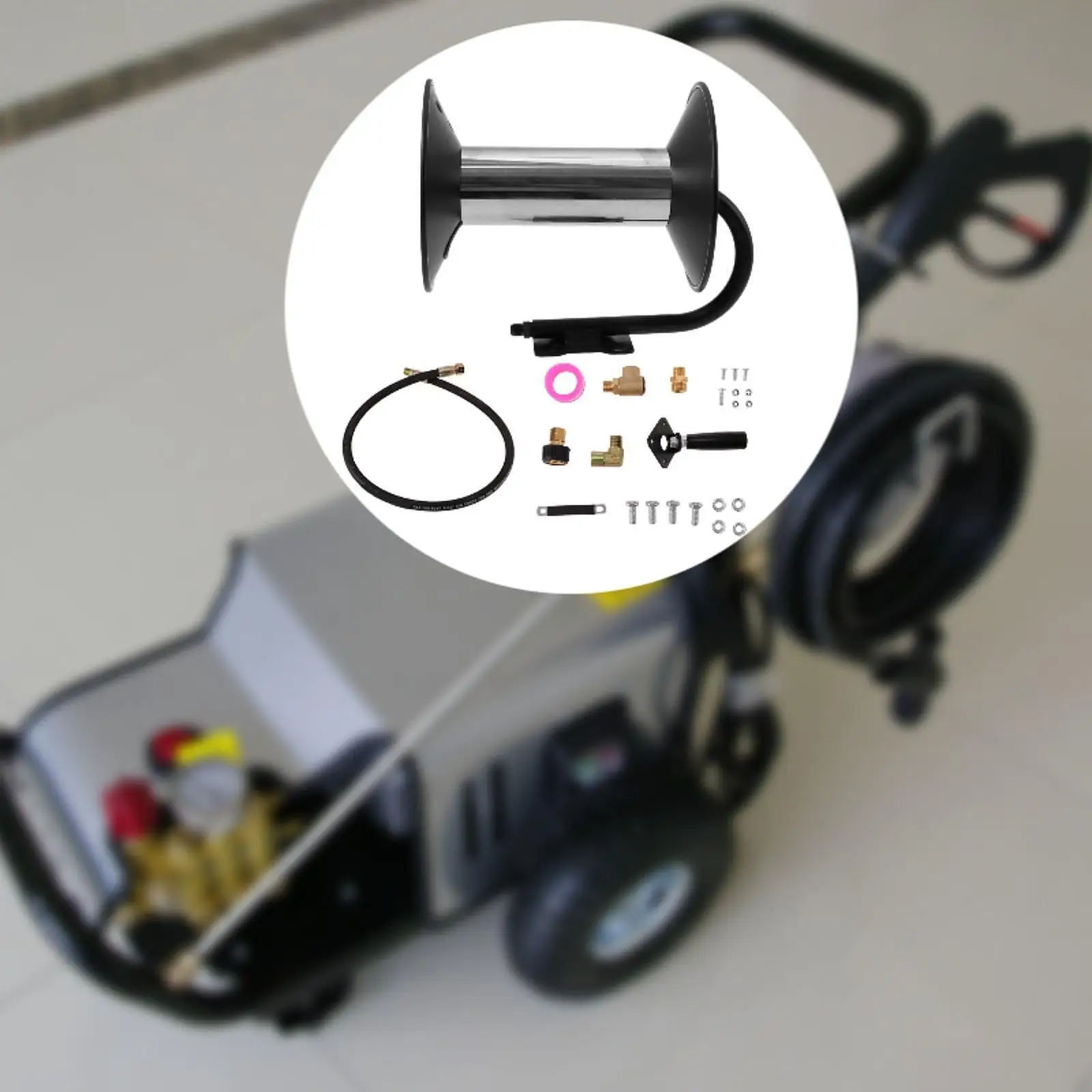 

Аксессуары для шлангового барабана высокого давления 4000 PSI с ручным приводом, 100 футов, легкий в использовании