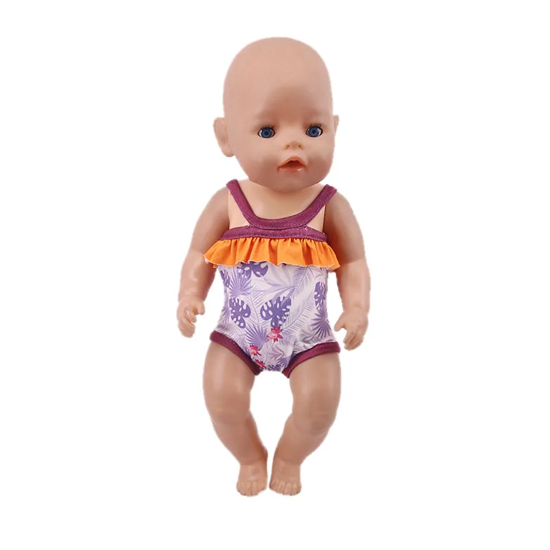 متعددة نمط دمية ملابس السباحة لطيف شاطئ البحر الزي ل 43 سنتيمتر ولد الطفل دمية و 18 بوصة الأمريكية إكسسوارات دمي ، هدايا فتاة جيلنا